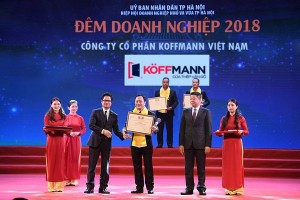 Koffmann được vinh danh tại Đêm doanh nghiệp 2018