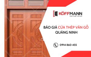 Báo giá cửa thép vân gỗ Quảng Ninh