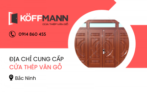 Địa chỉ mua cửa thép vân gỗ tại Bắc Ninh