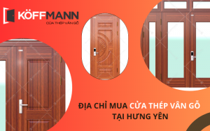 Địa chỉ mua cửa thép vân gỗ Hưng Yên