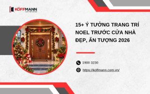 15+ ý tưởng trang trí Noel trước cửa nhà đẹp, ấn tượng 2026
