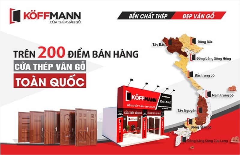 Koffmann - Địa chỉ cung cấp cửa thép vân gỗ uy tín ở Hà Nội