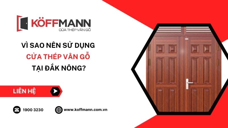 Vì sao nên sử dụng cửa thép vân gỗ tại Đắk Nông