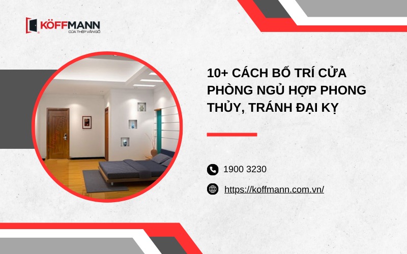 cách bố trí cửa phòng ngủ