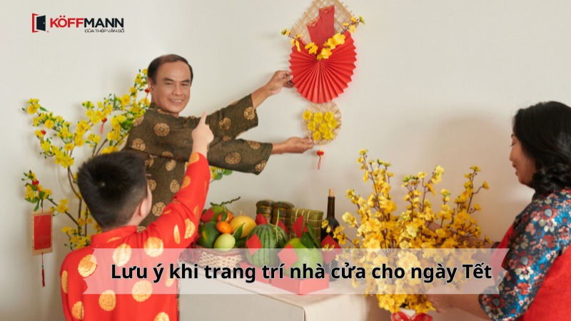 luu y khi trang tri nha cua cho ngay tet
