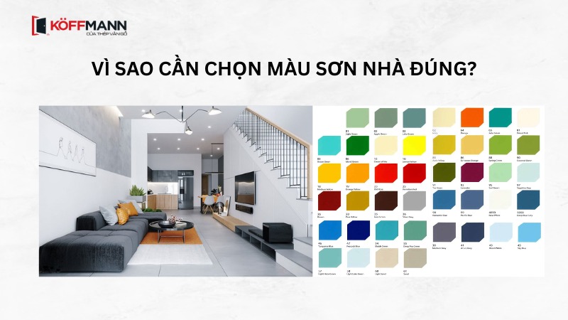 vi sao can chon mau son nha dung