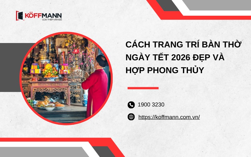 Cách trang trí bàn thờ ngày Tết