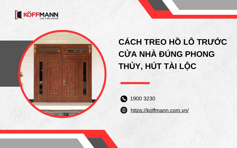 Cách treo hồ lô trước cửa nhà