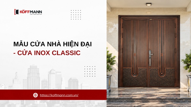 mau cua nha hien dai cua inox classic