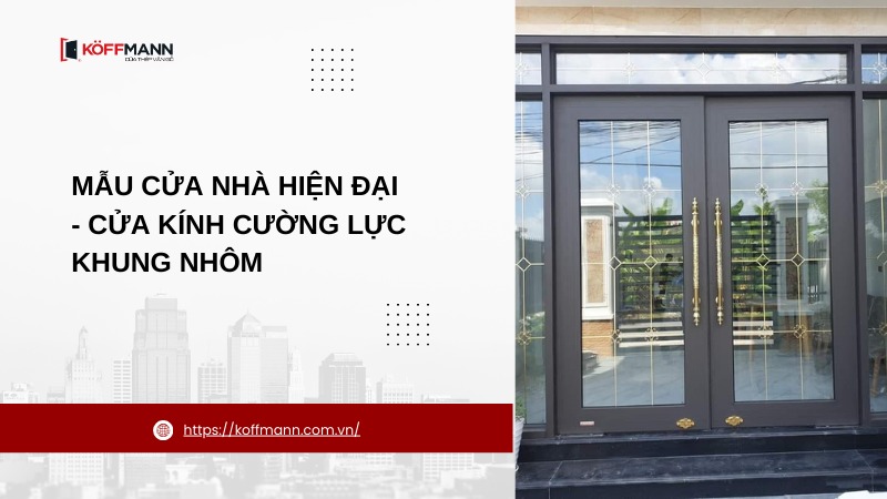 mau cua nha hien dai cua kinh cuong luc khung nhom