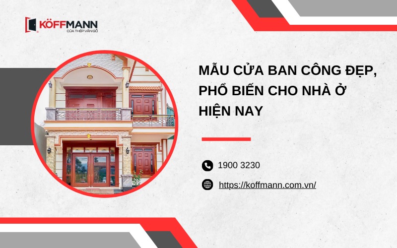 Mẫu cửa ban công đẹp