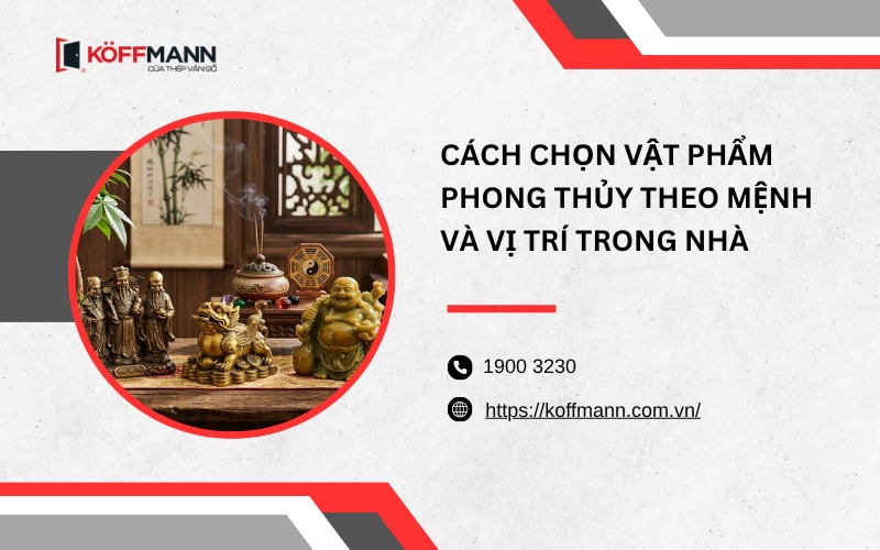 Cách chọn vật phẩm phong thủy theo mệnh