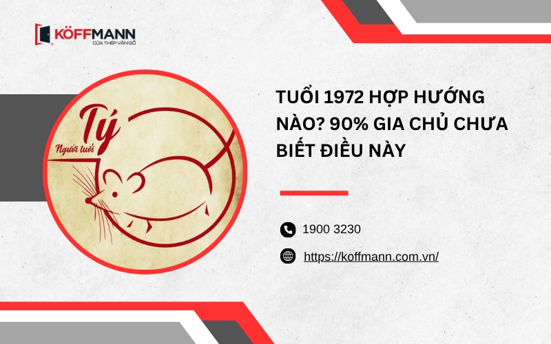 Tuổi 1972 hợp hướng nào?
