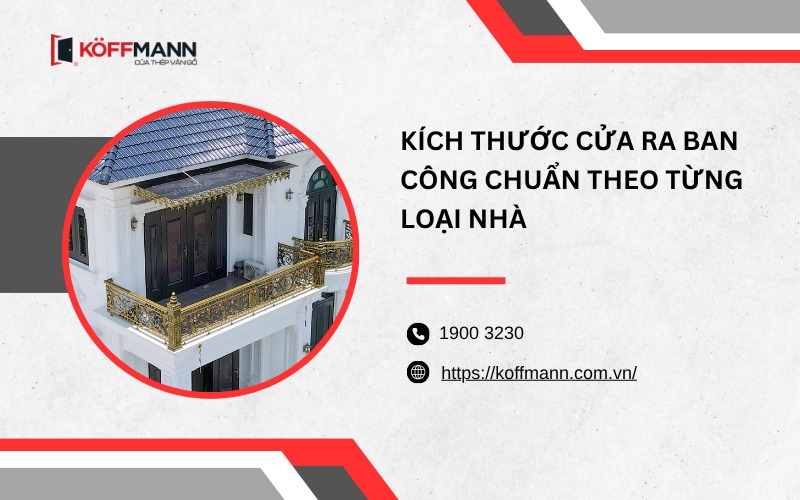 Kích thước cửa ra ban công