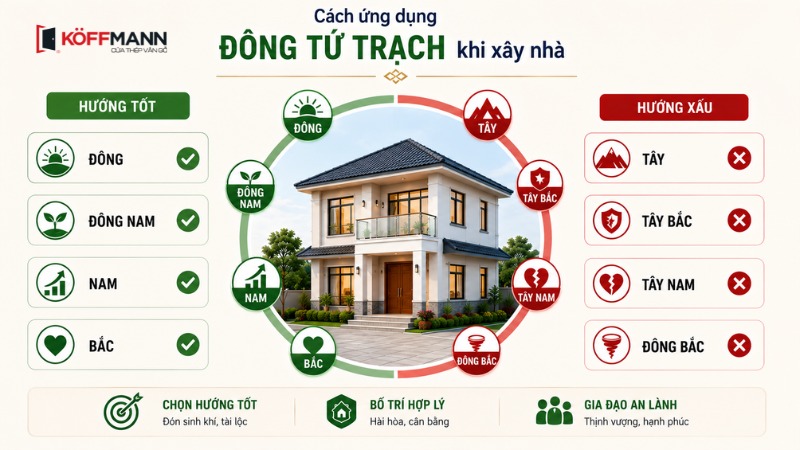 cach ung dung dong tu trach khi xay nha