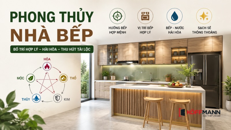 phong thuy nha bep la gi vi sao duoc nhieu gia chu quan tam