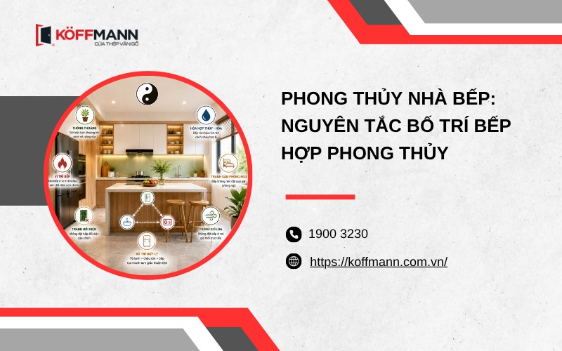 Phong thủy nhà bếp: Nguyên tắc bố trí bếp hợp phong thủy