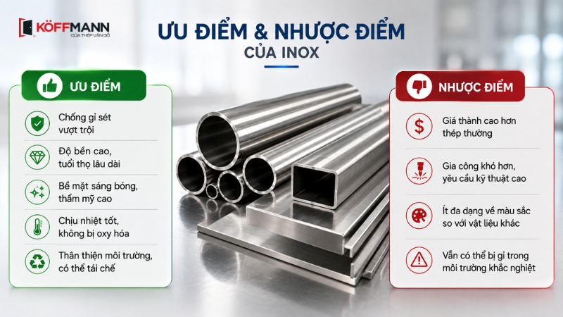 uu diem va nhuoc diem cua inox