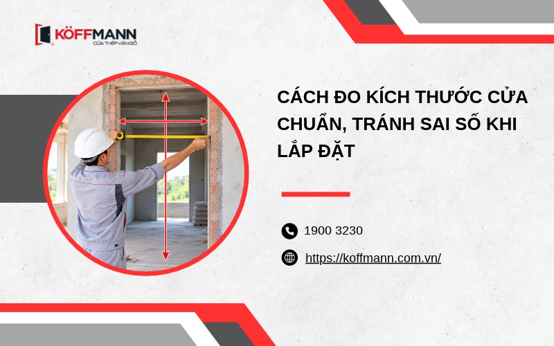 Cách đo kích thước cửa chuẩn, tránh sai số khi lắp đặt