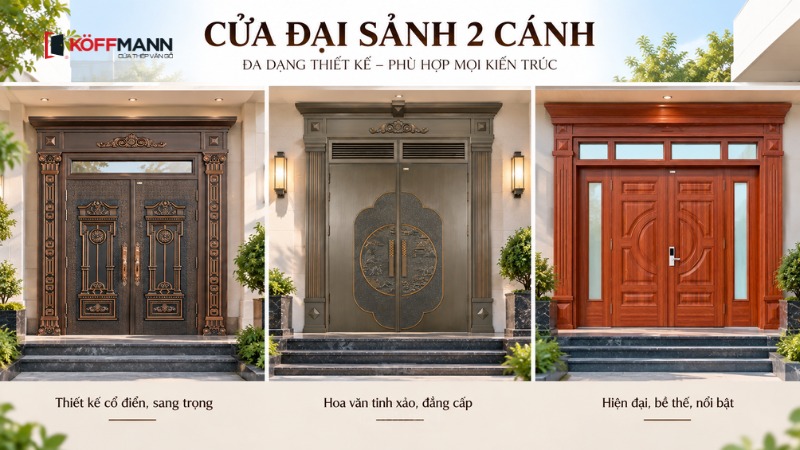 cua dai sanh 2 canh