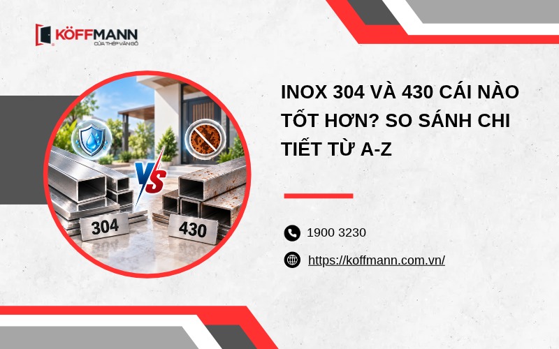 Inox 304 và 430 cái nào tốt hơn? So sánh chi tiết