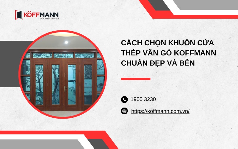 Cách chọn khuôn cửa thép vân gỗ