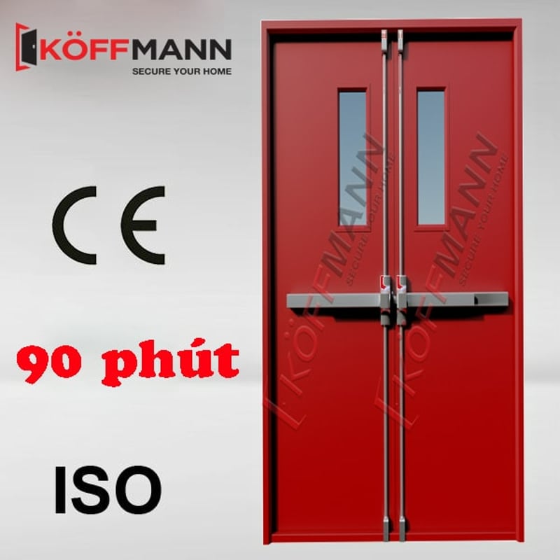 Cửa thép chống cháy cửa Koffmann đều đáp ứng tiêu chuẩn chống cháy EL60, EL90, EL120