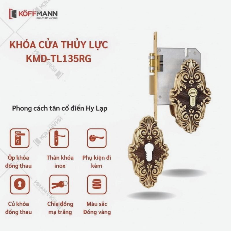 KHÓA CỬA THỦY LỰC KMD-TL135RG