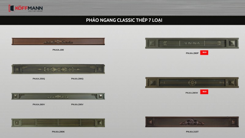 phao ngang classic thep 7 loai